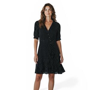 NWT Free People Pippa Ruched Asymmetrical Mini Dress Size XS Midnight Combo